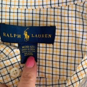 Boys medium Ralph Lauren button down